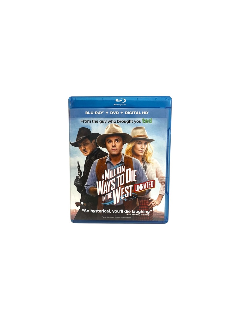 A Million Ways to Die in the West (Blu-ray + DVD, 2014, 2-Disc Set, Unrated)